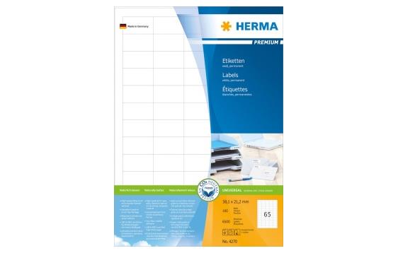 749478 Herma 4270 Etikett HERMA premium A4 38,1x21,2(6500) 
